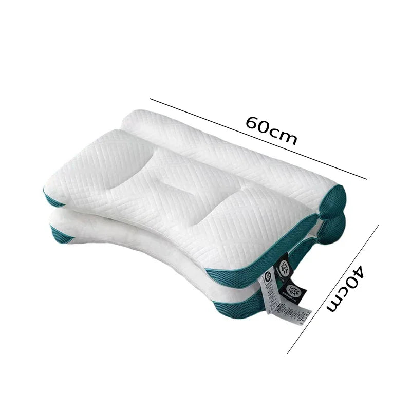 Almohada Cervical ortopédica para el cuello, Cojín de fibra de soja para ayudar a dormir y proteger el cuello, cómoda para el hogar